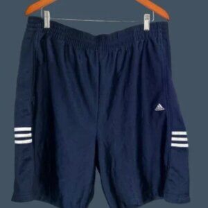 Adidas Mens Navy Blue Athletic Shorts Size L